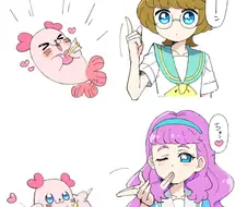 프리큐어)애정 표현이 확실한 아이.jpg