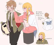 젤다) 고등학교에 다니는 링크와 젤다 만화