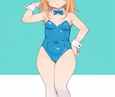 @)하루 바니걸 그린거 ai돌려봣음