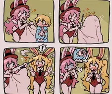 토끼 마술하는 만화
