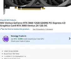 RTX 3060 12GB 미국에서도 재출시