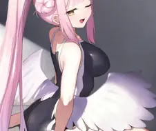 블루아카) 스쿨미즈 포니테일 빅찌찌 미카