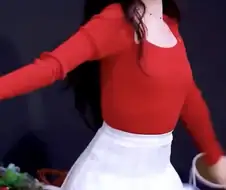 치마가 짧은 복장 gif