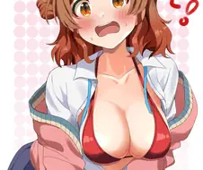 @) 굉색빨비와 순백수영복 우메