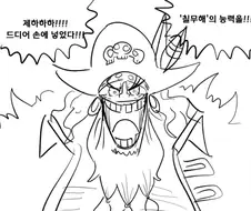 원피스) 칠무해의 능력을 손에 넣은 검은수염.manhwa