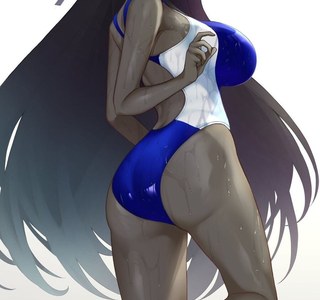 블루아카) 경영 수영복 카린