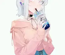 가슴으로 버블티 먹는 챌린지하는 JK 만화