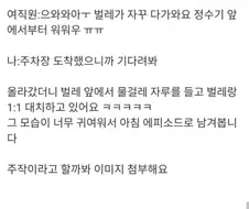 출근 중 벌레 잡아 달라는 여직원 문자 받은 팀장님