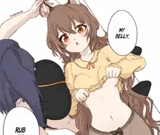 버튜버,ㅇㅎ) 복종의 포즈를 하는 뭄메이.manga