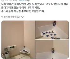 ??? : 아빠가 목욕탕에서 너무 오래 있었다