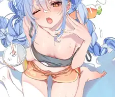 버튜버) 더위타는 페코라 짤