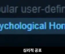 심리적 공포