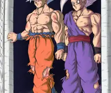 드래곤볼) 조금 많이 수련하고 나온 오공과 오반