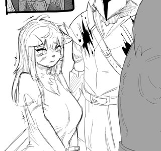 수상하게 가슴이 큰 출소자 만화