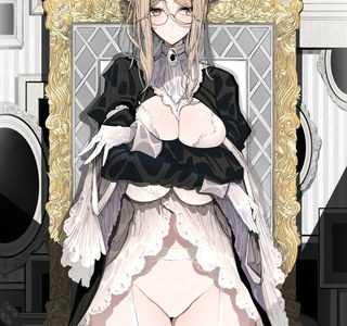 후방)팬티 보여주는 안경 거유 메이드