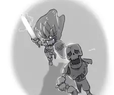 게임속 스켈레톤이 불쌍한 만화