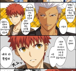 [fate]자기 흑역사에게 일침당한 만화