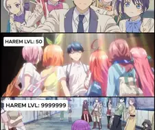 하렘물 만화들에서 하렘을 유지하는 난이도 차이