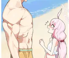 개꼴리는 남녀 커플 체격차이