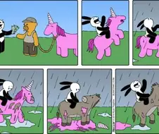 당나귀를 유니콘으로 속아서 산 토끼.jpg