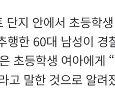 페도짓하다가 잡힌 할아버지