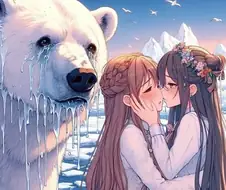[백합]울고 있는 북극곰