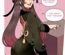 원신) 가슴이 없는 호두는...manga