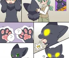 할로원 복장 입는 만화