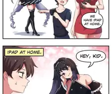 엄마에게 아이패드를 사달라는 만화.manwha