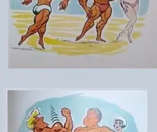 옳게 된 금태양 해변 만화.manwha