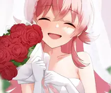 @) 웨딩드레스 입은 카호.manga
