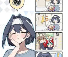 버튜버) 크로니 병문안 온 카운슬 멤버들.manga