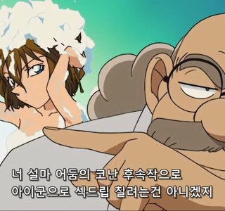 하이바라를 상상하는 코난