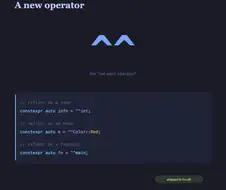 C++에 새로 추가되는 연산자^^