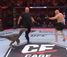 AI로 표현된 UFC 대결