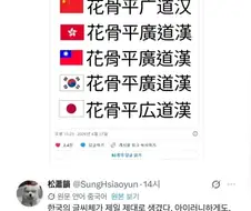 한국 한자의 아이러니함을 느끼는 중국인