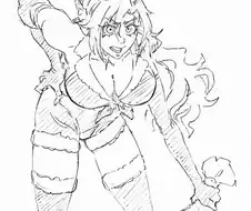 블리치)산타복 입은 여 퀸시들