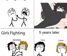 남자싸움과 여자싸움의 차이