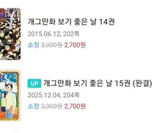 이북에 드디어 완결이 올라온 만화