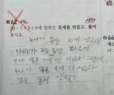 누나가 똥을 30개 쌌는데