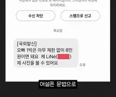 스팸문자가 대놓고 사기인 티 내는 이유 jpg