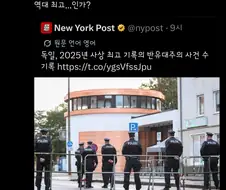 독일은 2025년에 사상 최다 반유대 범죄 사건 기록