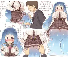 @) 말랑말랑한 미소녀랑 하나가 되는 만화