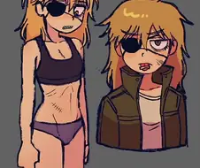 체인소맨) 약후) 덴지가 여자라면