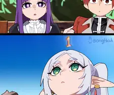 프리렌)머리위에 숫자가 뜨는 마법