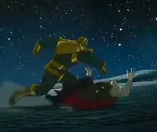 mcu)타노스의 토르 묠니르 상대법