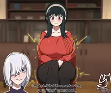 서로 엉덩이랑 가슴을 칭찬하는 만화