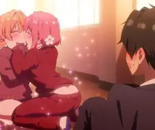 [100명의그녀]하렘 작품에서 백합 연출도 볼수 있는 작품