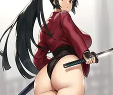 [2d] 믿음직한 미소녀 사무라이의 뒤태