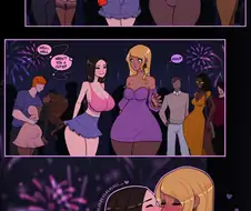 신년 축제에 모두가 TS당하는 만화
